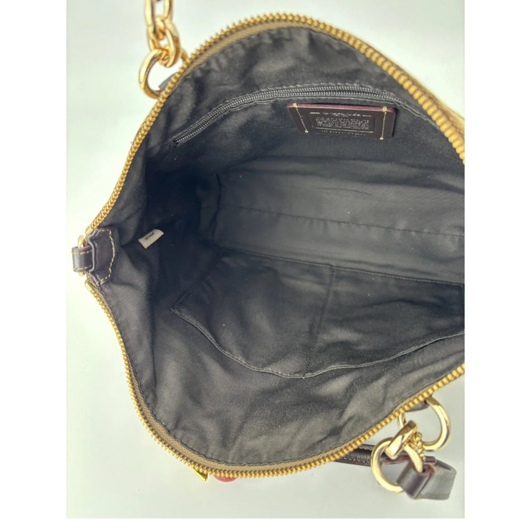 Coach Signature Sufflette leather handbag