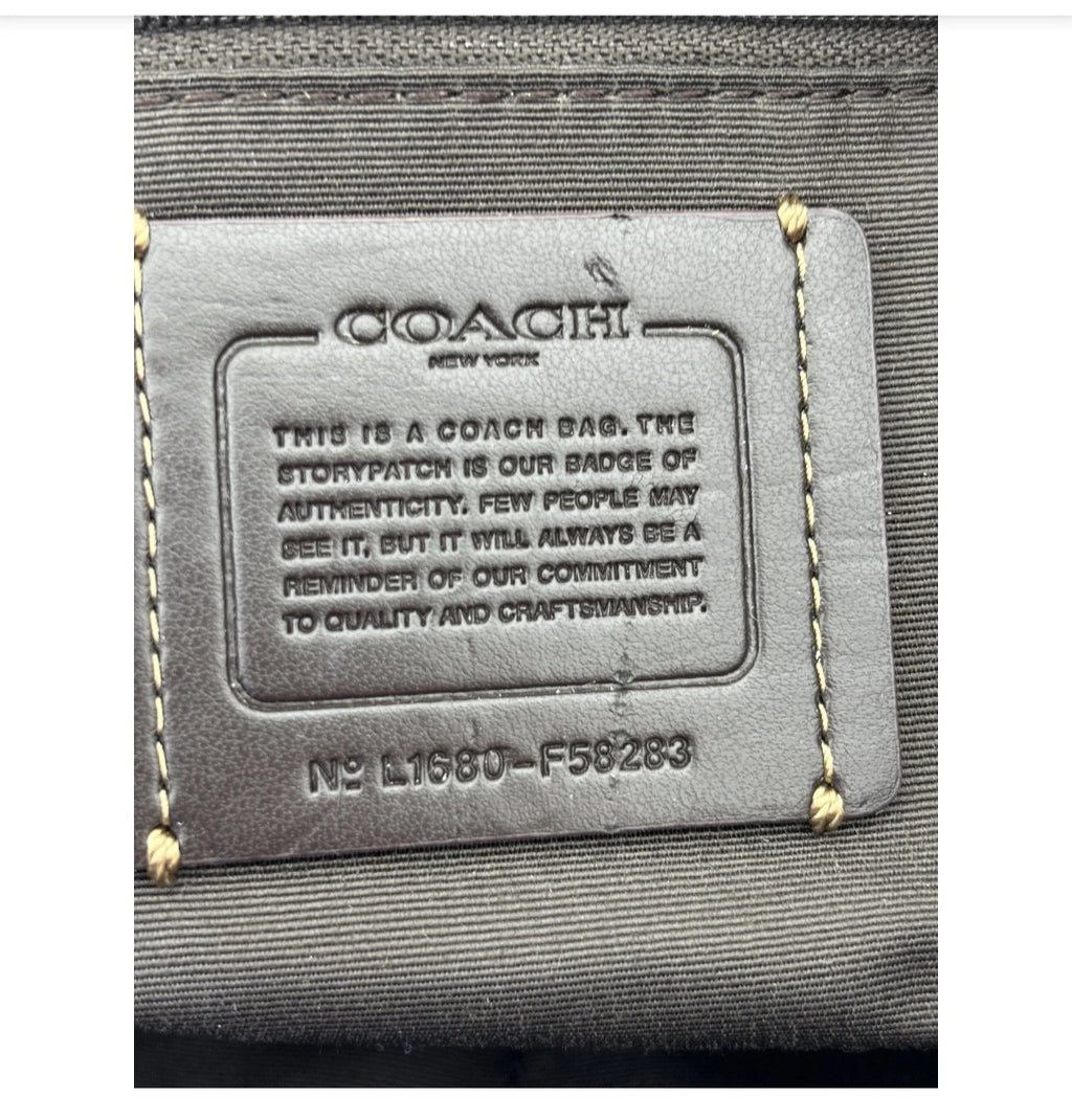 Coach Signature Sufflette leather handbag