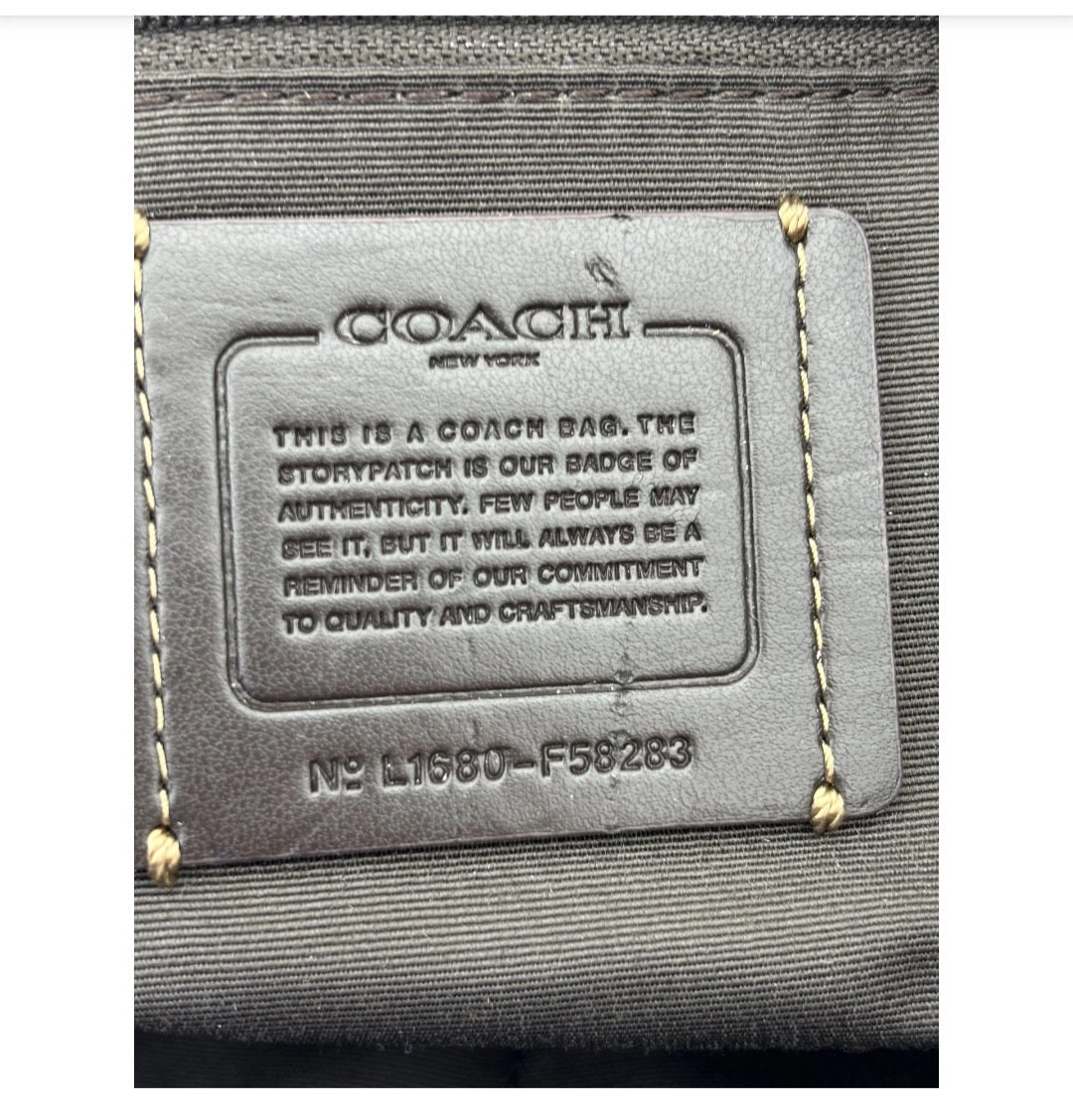 Coach Signature Sufflette leather handbag
